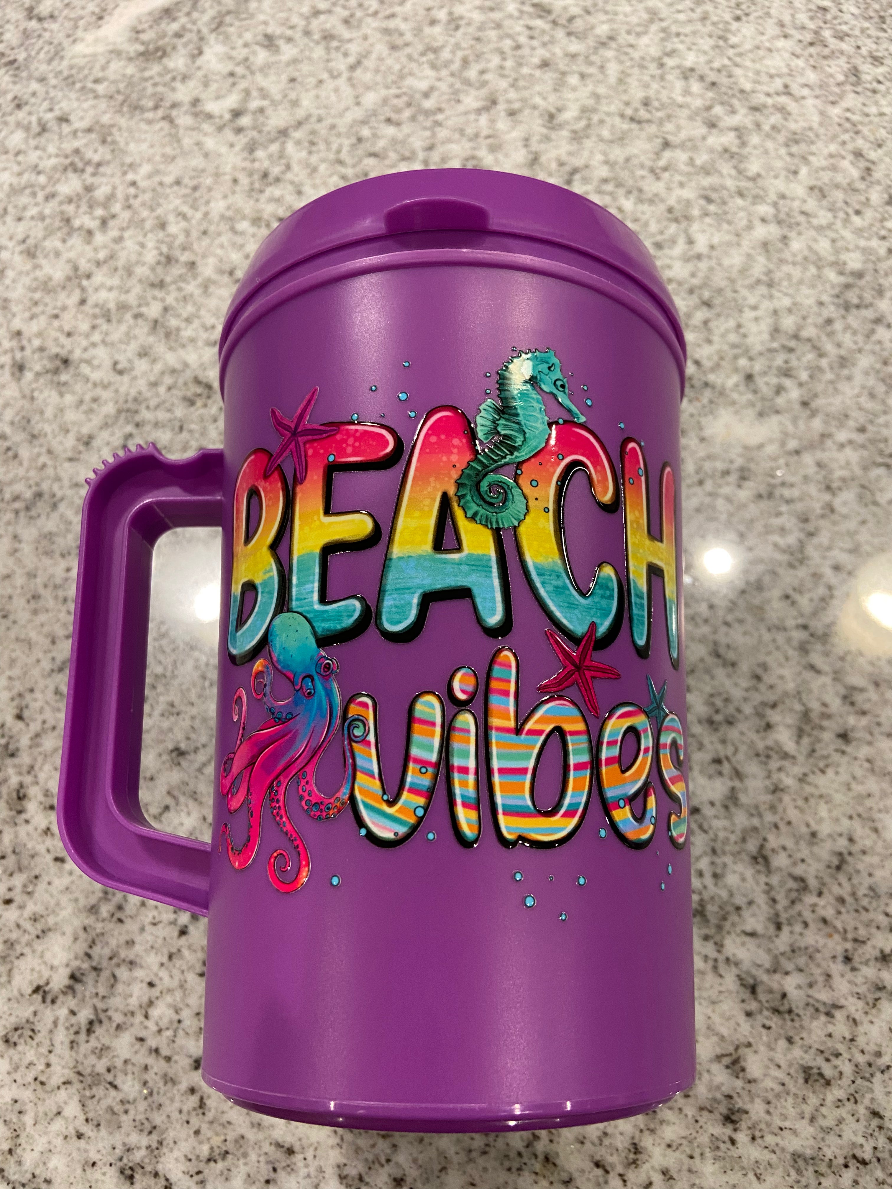 Hip Sip Mega Mug 34 oz with UVDTF decal