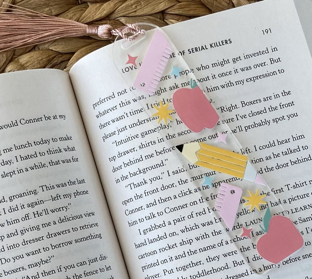 Fun School Acrylic Bookmark - A Touch of Whimsy Designs
