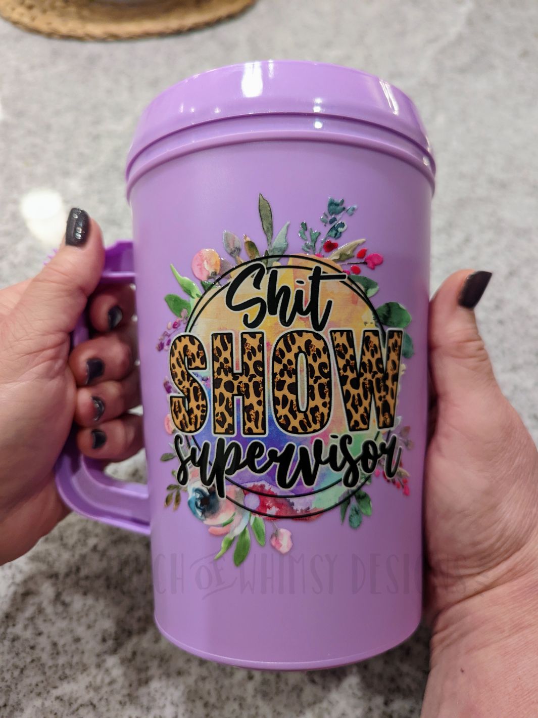 SS Supervisor Hip Sip Mug Trucker Mug - A Touch of Whimsy Designs