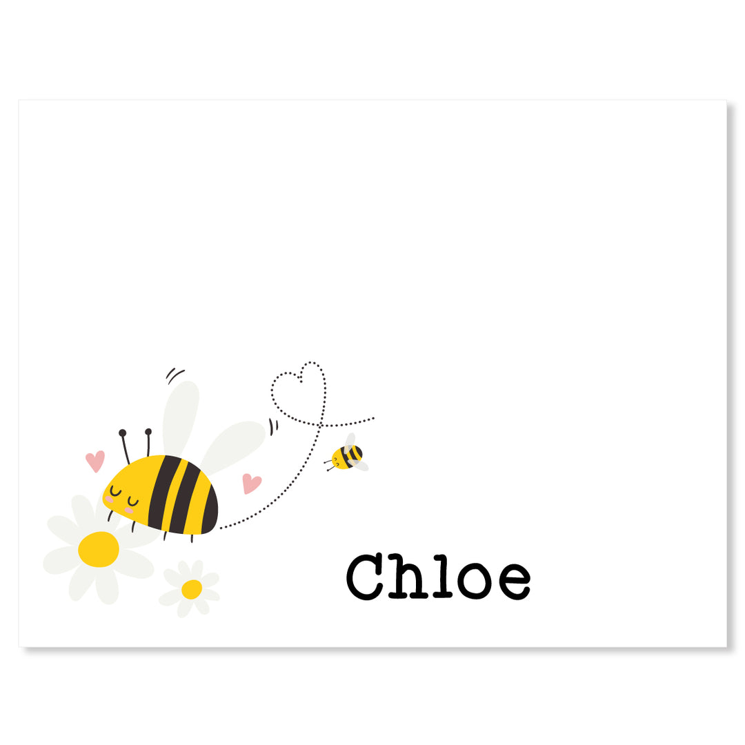 Cute Bees Folded Note - A Touch of Whimsy Designs