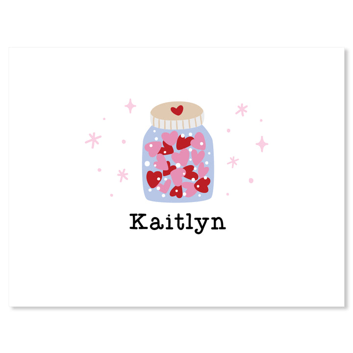 Heart Jar Folded Note - A Touch of Whimsy Designs
