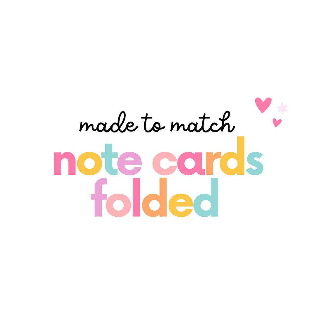 Made to Match Folded Note - A Touch of Whimsy Designs