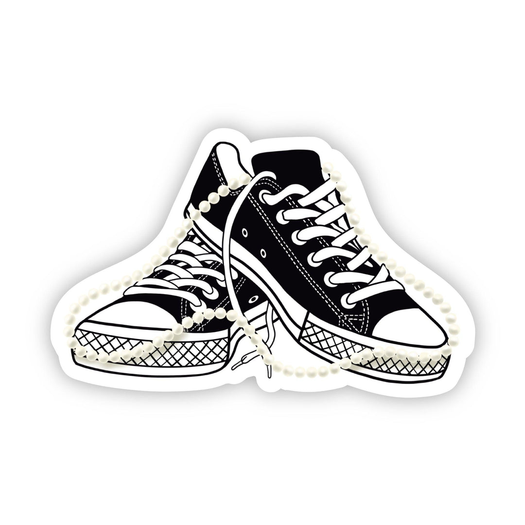 Chucks & Pearls Sticker - A Touch of Whimsy Designs