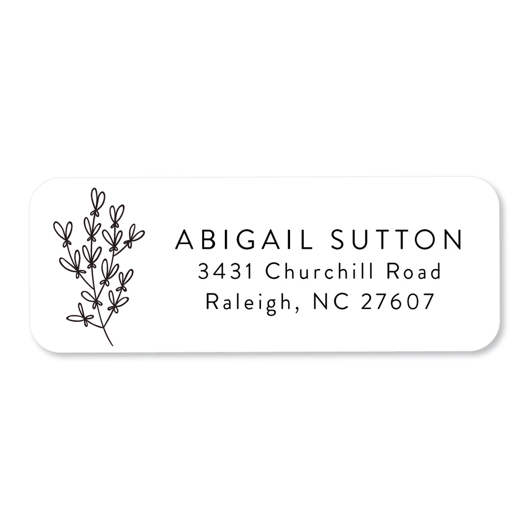 Whimsical Wildflower Address Label - A Touch of Whimsy Designs
