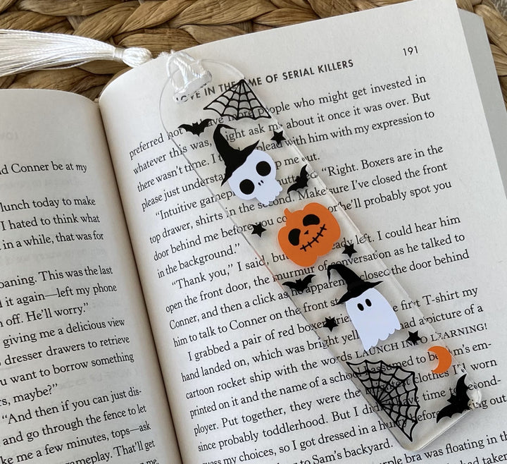 Spooky Halloween Acrylic Bookmark - A Touch of Whimsy Designs