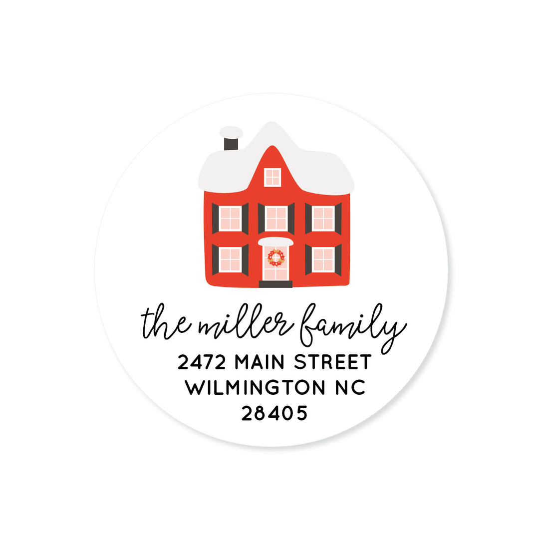 Cozy Home Round Label - A Touch of Whimsy Designs