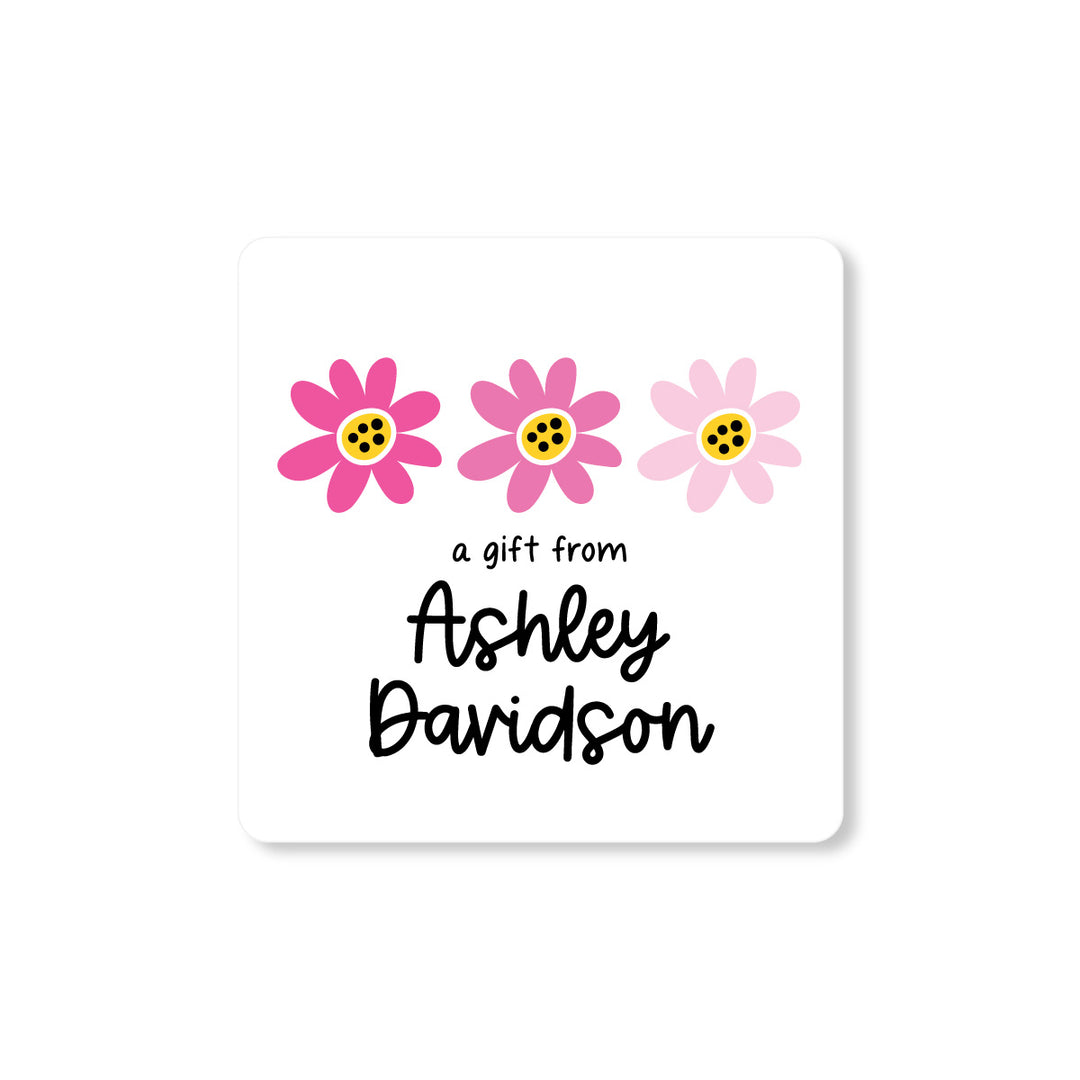 Daisy Gift Tag Sticker - A Touch of Whimsy Designs