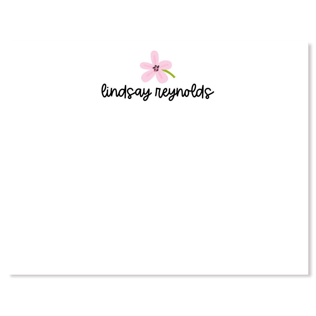 Sweet Note Design Sweet Flower Flat Note – A Touch of Whimsy Designs