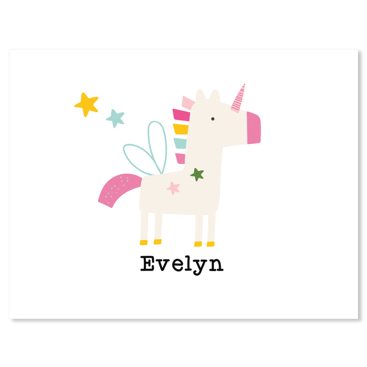 Unicorn Folded Note - A Touch of Whimsy Designs