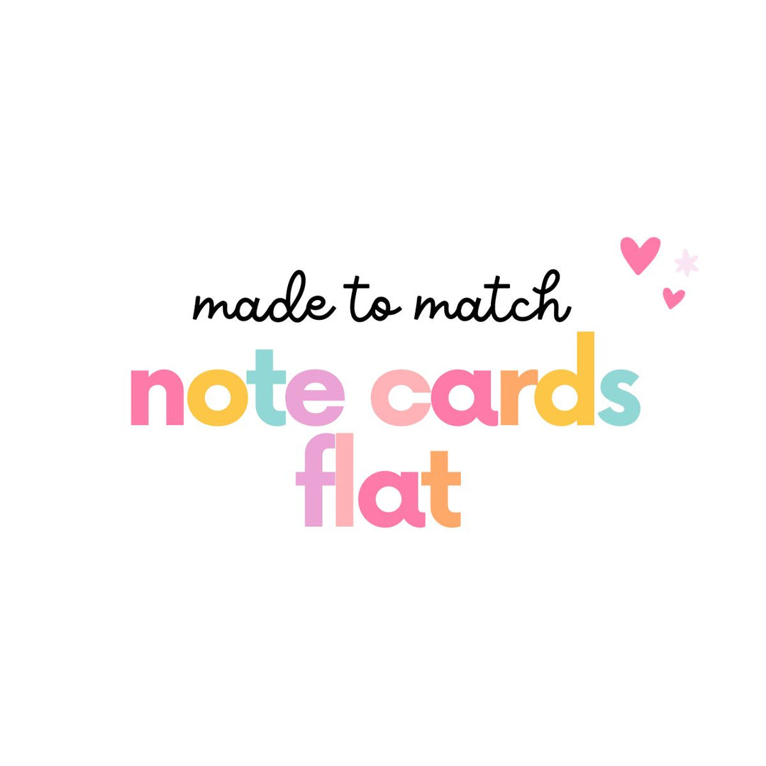 Made to Match Flat Note - A Touch of Whimsy Designs
