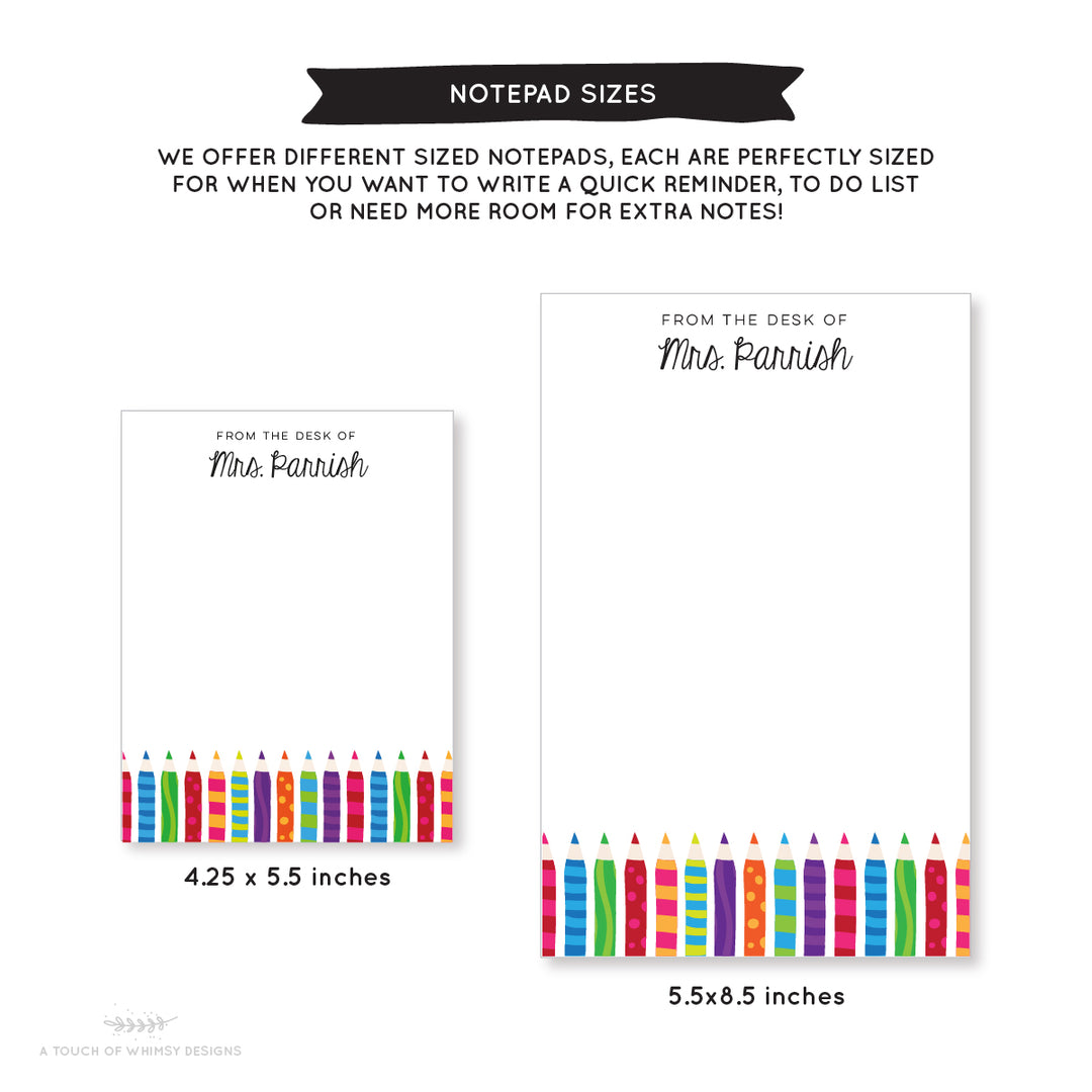 Colored Pencils Notepad