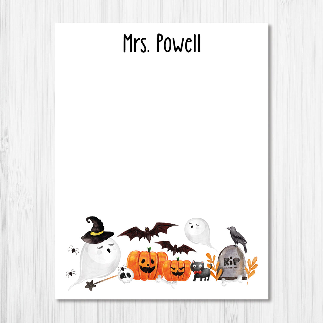 Halloween Scene Notepad - A Touch of Whimsy Designs