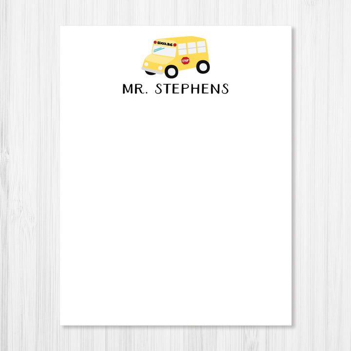 School Bus Notepad