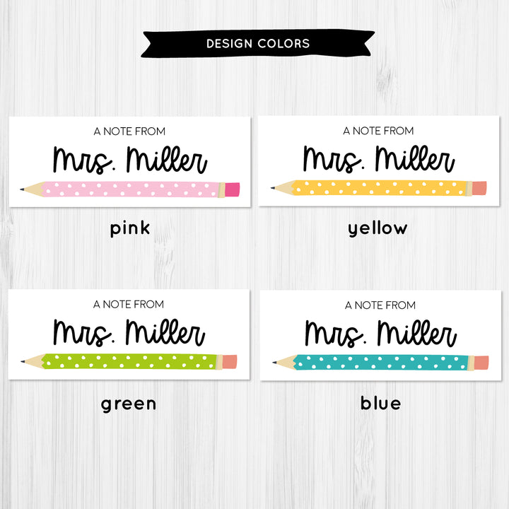 Teacher Pencil Notepad