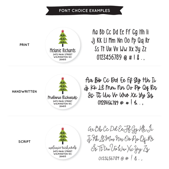 Simple Tree Round Label - A Touch of Whimsy Designs