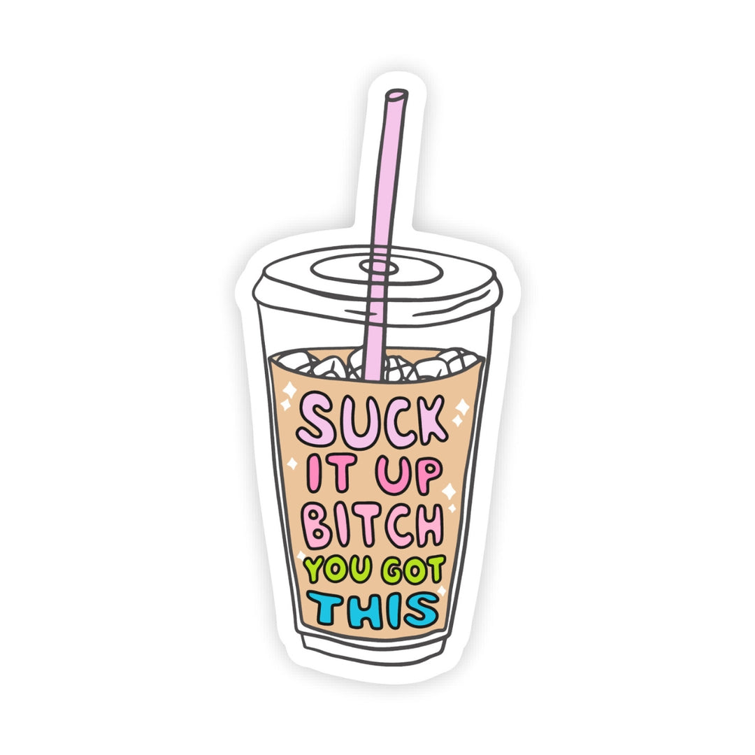 Suck it Up Iced Coffee Sticker