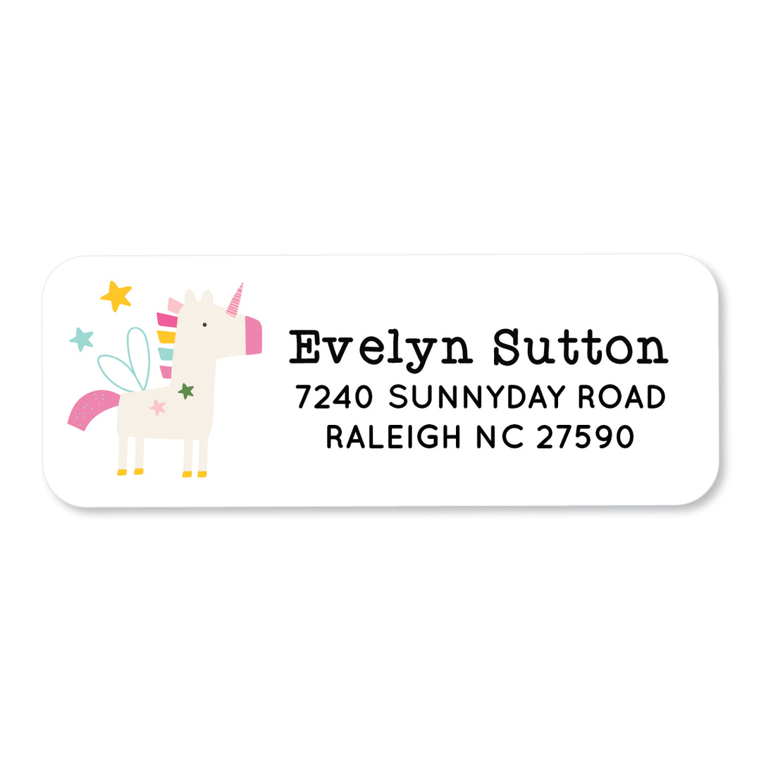 Unicorn Address Label - A Touch of Whimsy Designs