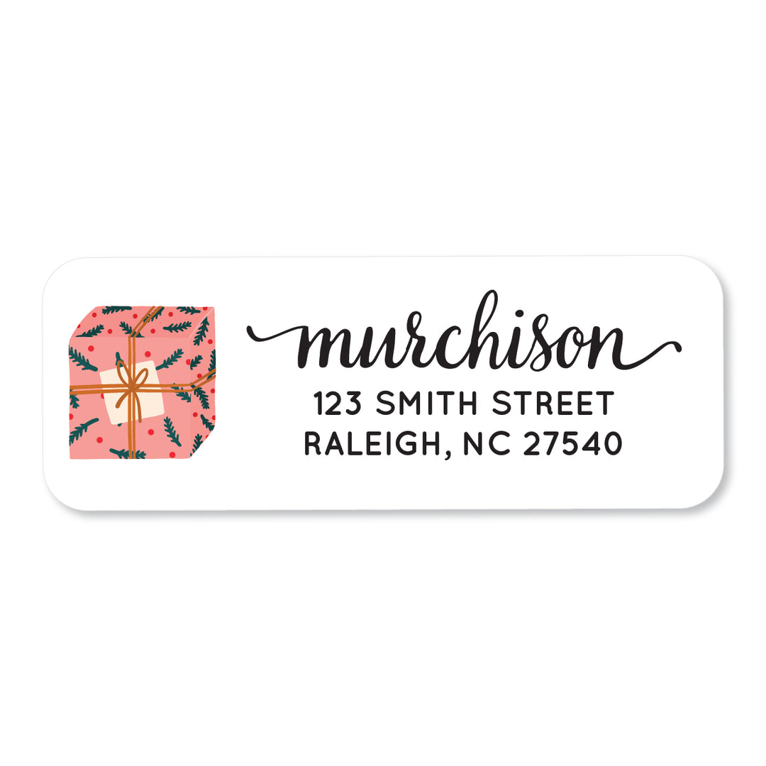 All Wrapped Up Address Label - A Touch of Whimsy Designs