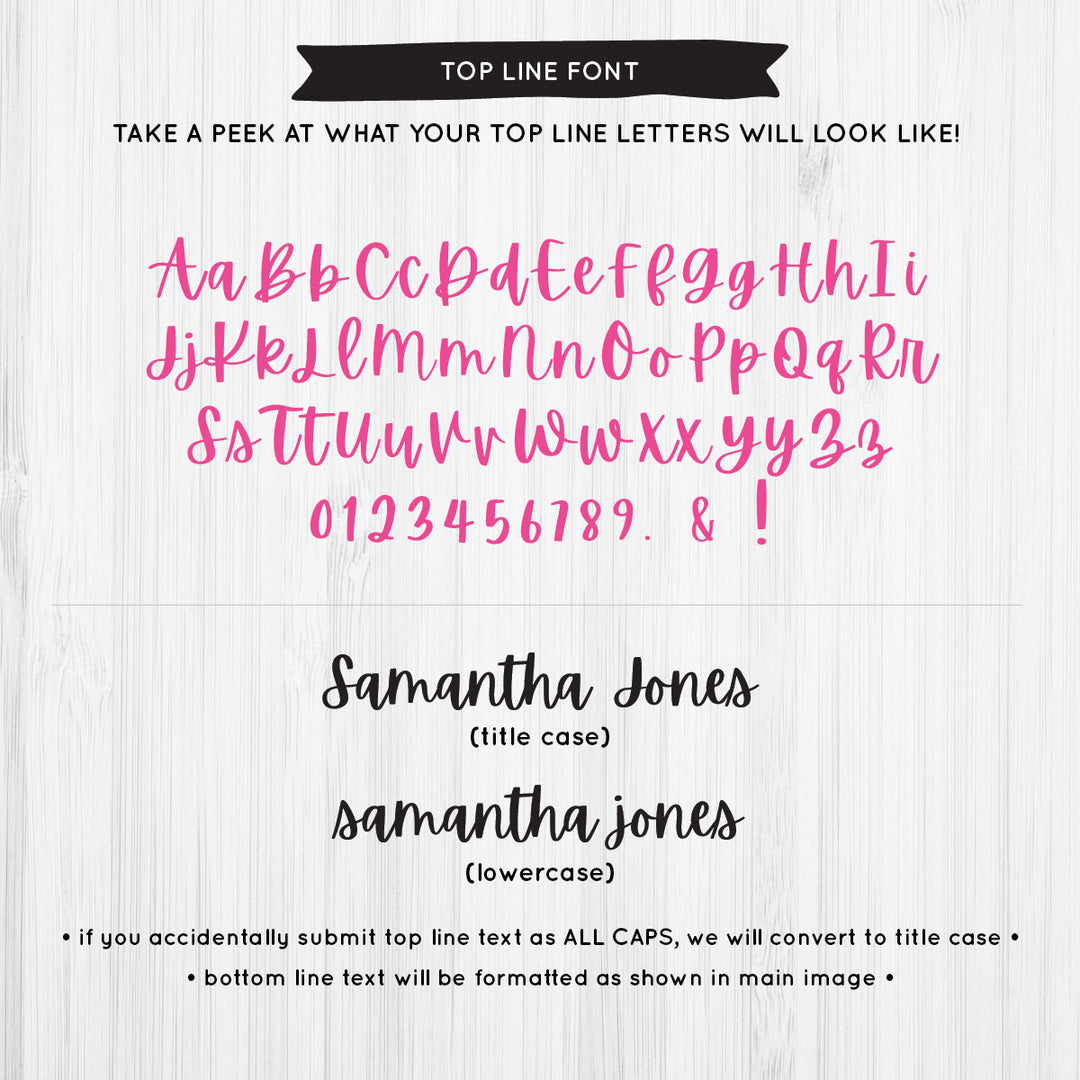 Handwritten Script Address Label