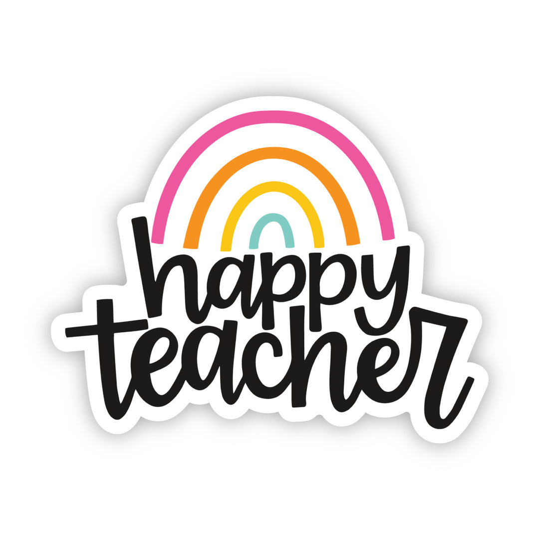 Happy Teacher Sticker - A Touch of Whimsy Designs