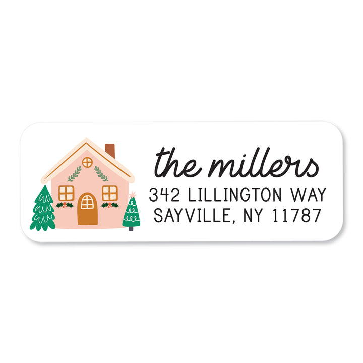 Holiday House Address Label - A Touch of Whimsy Designs