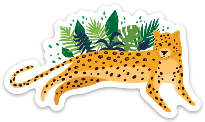Leopard Sticker - A Touch of Whimsy Designs