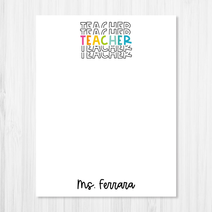 Stacking Teacher Notepad