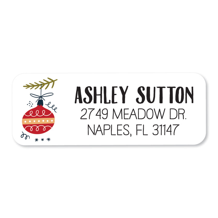 Ornament Address Label - A Touch of Whimsy Designs
