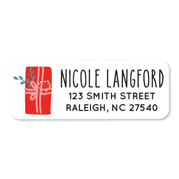 Pretty Present Address Label