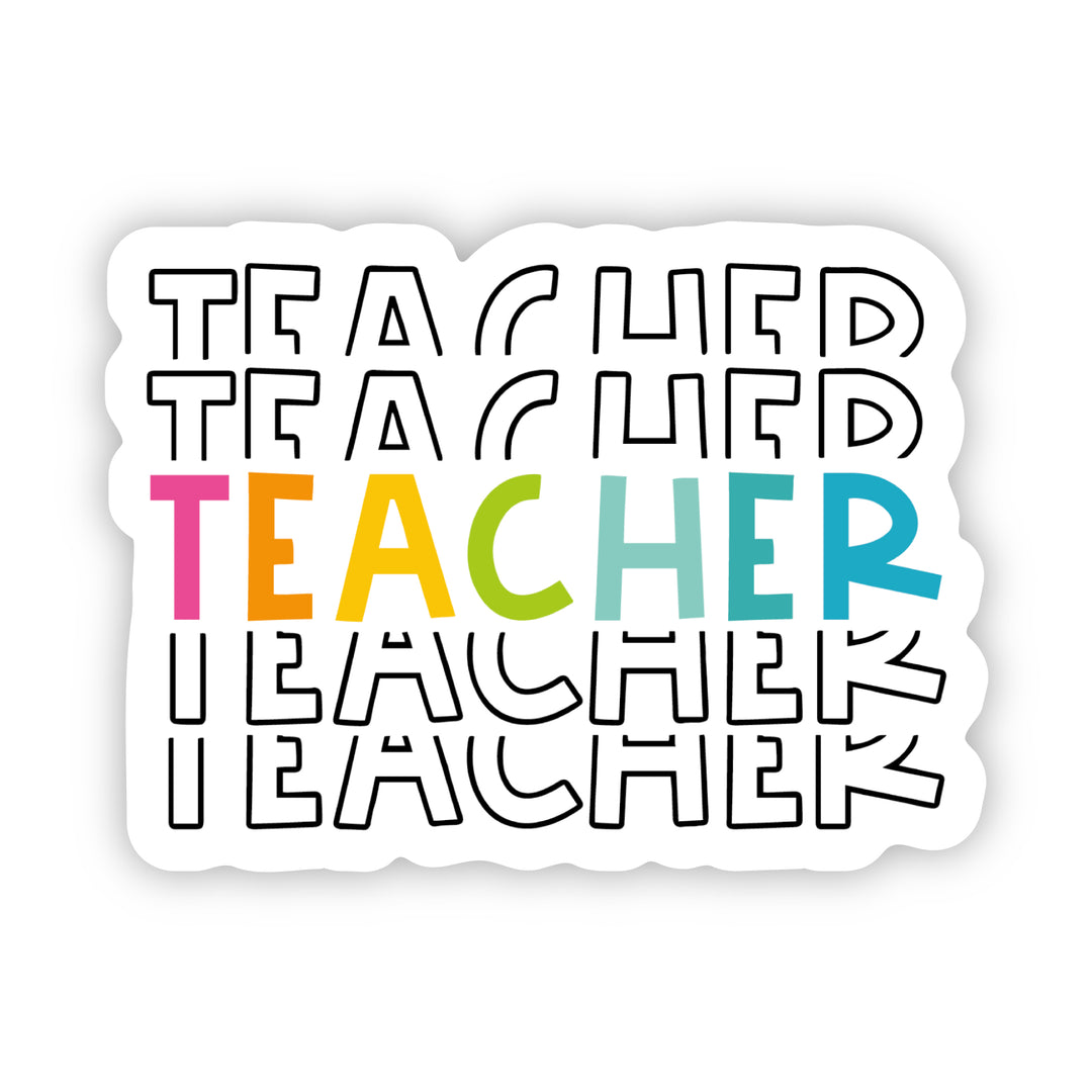 Stacking Teacher Sticker