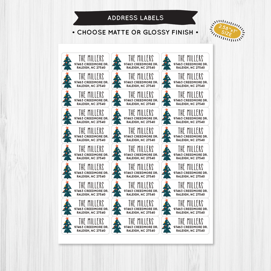 Whimsical Tree Address Label - A Touch of Whimsy Designs