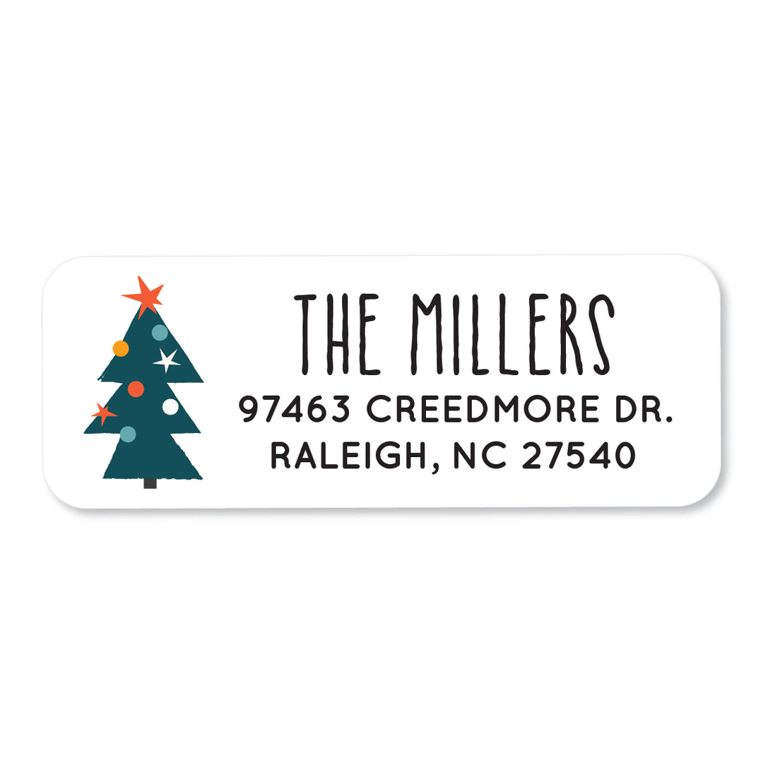 Whimsical Tree Address Label